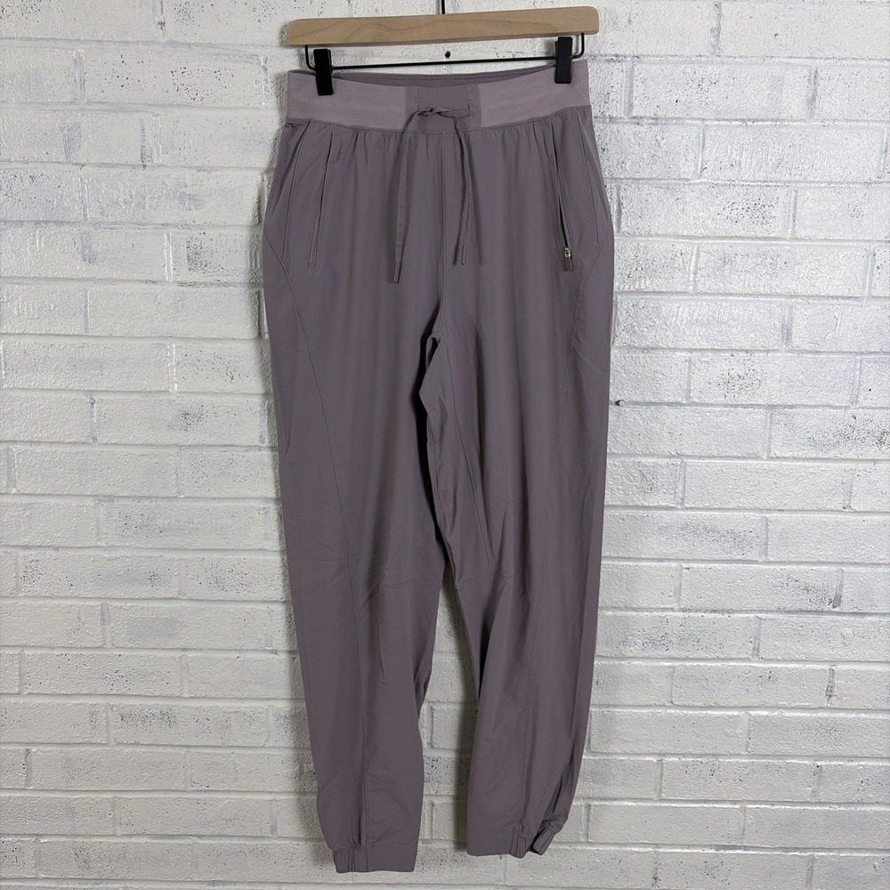 Lululemon License to Train High Rise Pants Womens 6 Violet Verbena Drawstring